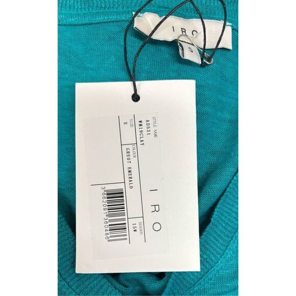 IRO Clay Distressed T in Emerald Green NWT Size Small - Picture 8 of 9